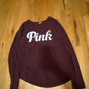 Red PINK long sleeve shirt